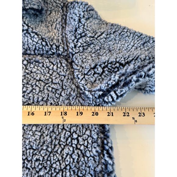 Boxercraft Sherpa Fleece Pullover 1/4 Zip Blue Cozy Winter Jacket Size M - Picture 5 of 7